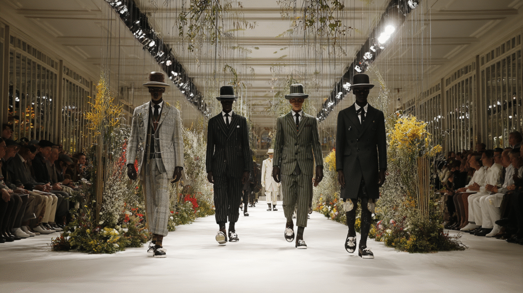 Sweats Thom Browne port&eacute;e street : ambitieux ou too much ?